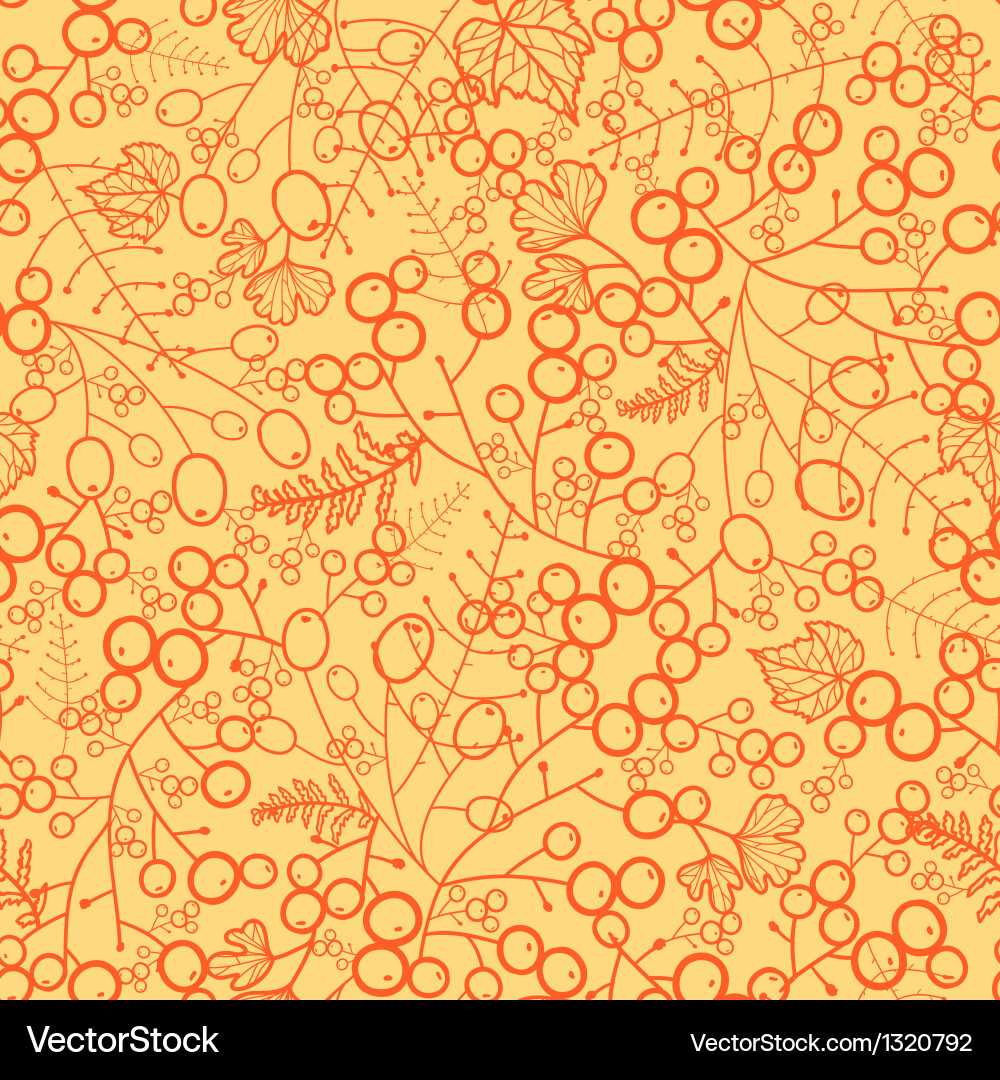 Sweet berries seamless pattern background Vector Image