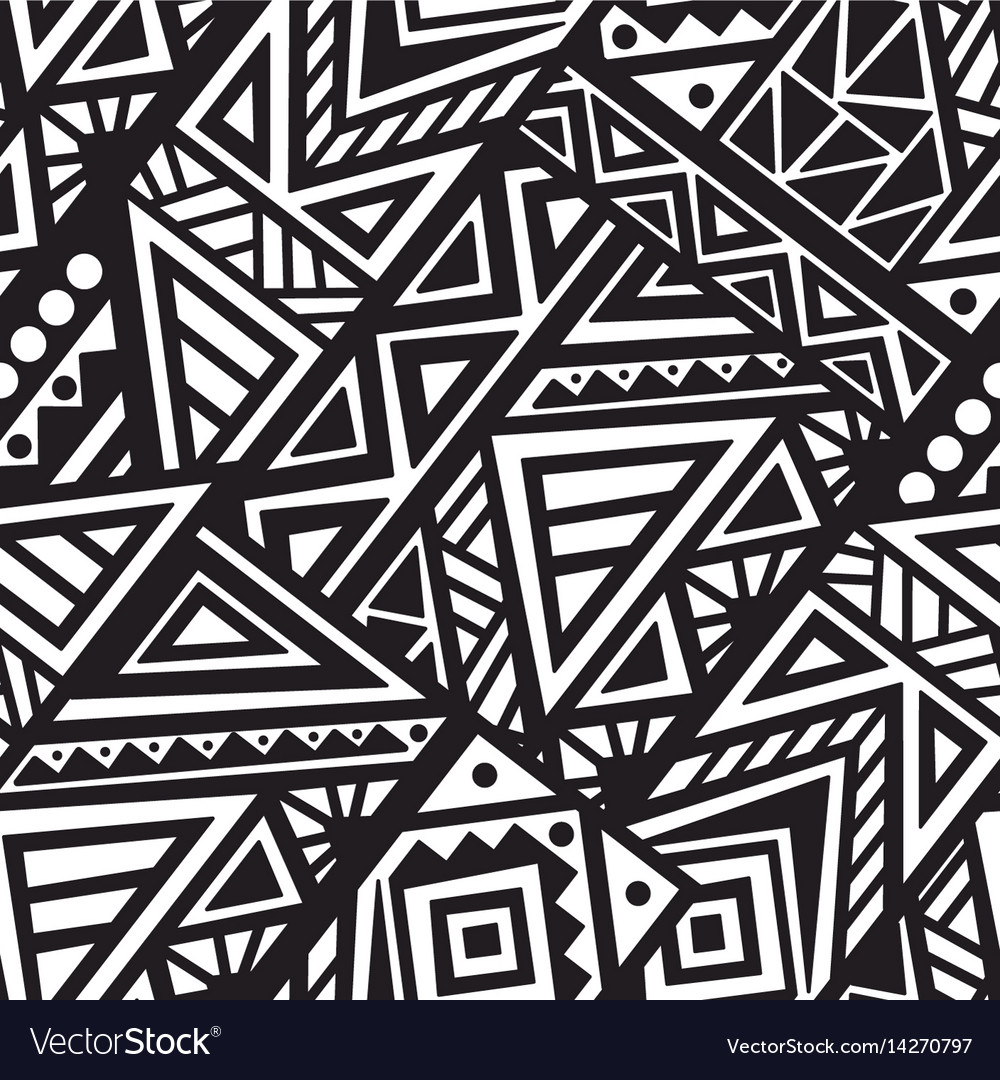 Abstract seamless pattern in ethnic style Vector Image