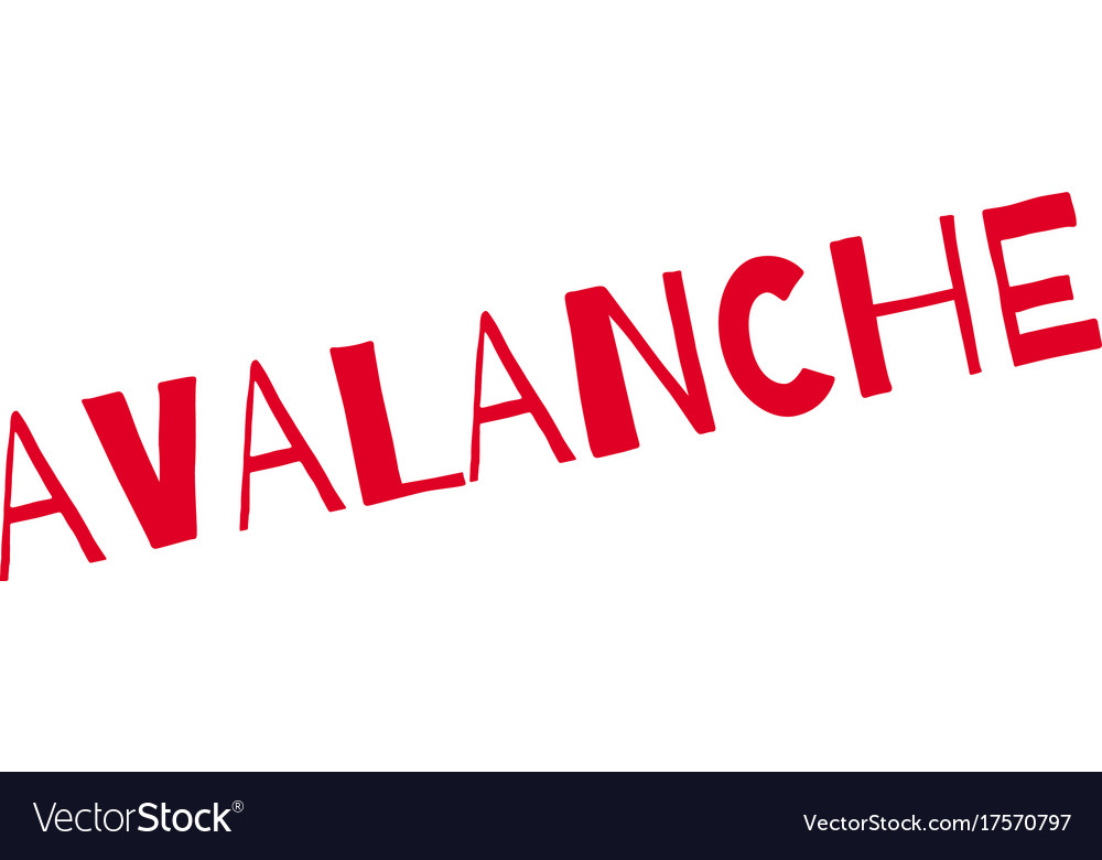 Avalanche rubber stamp Royalty Free Vector Image