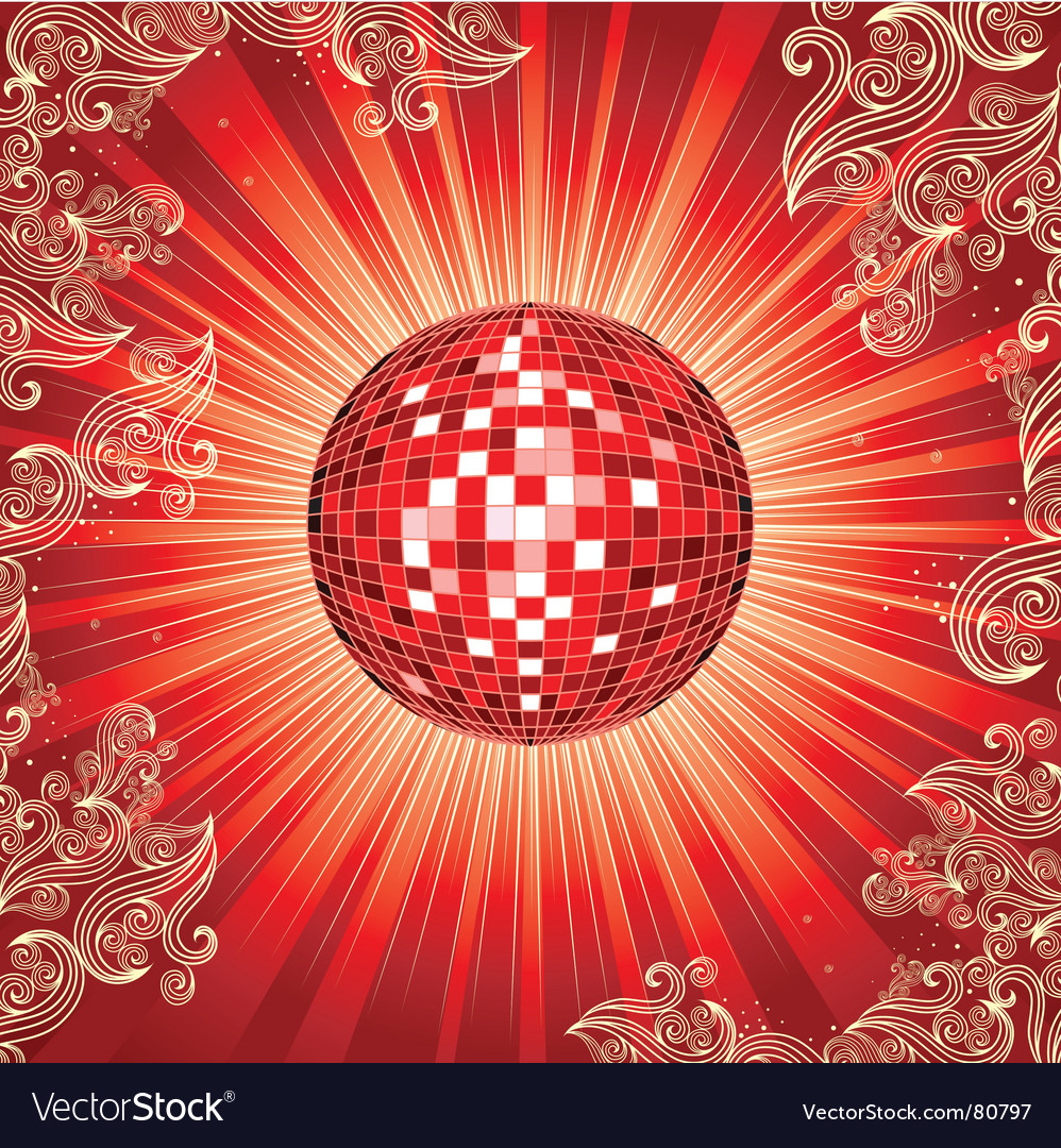 Disco Ball Royalty Free Vector Image - Vectorstock