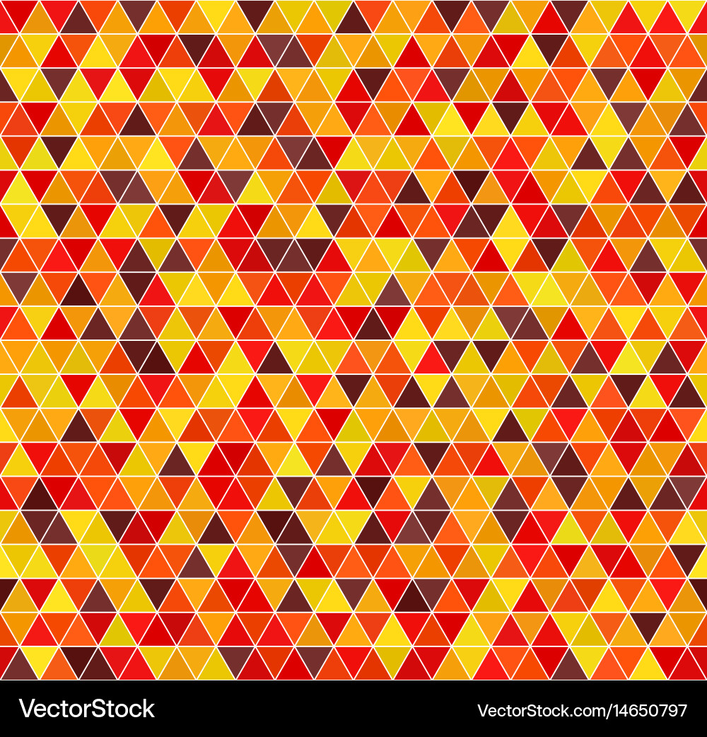 Triangle pattern seamless background autumn Vector Image