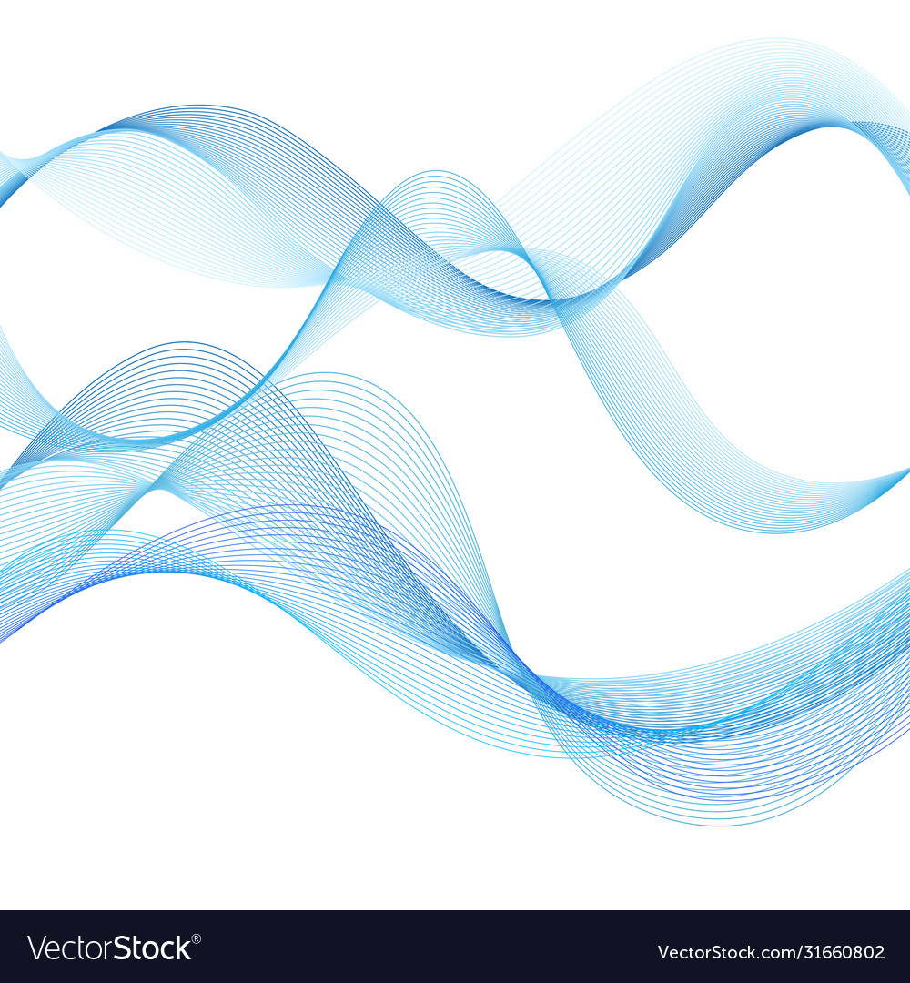 Blue wave Royalty Free Vector Image - VectorStock