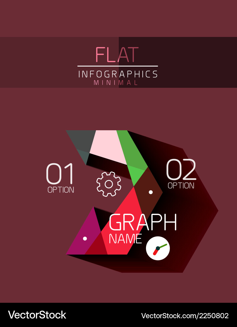 Flat design infographics concept Royalty Free Vector Image
