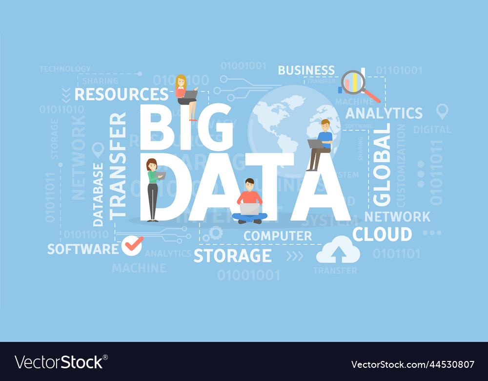 Big Data Royalty Free Vector Image Vectorstock Big Data Royalty Free Vector Image Vectorstock