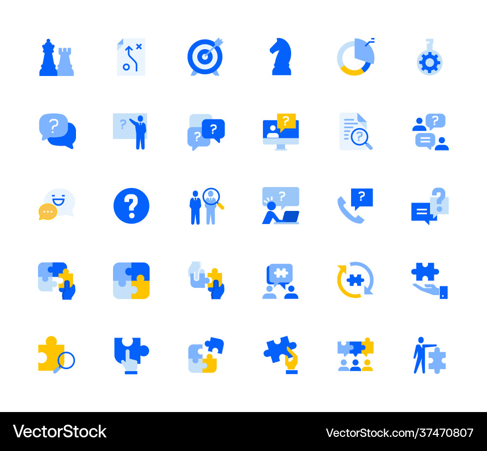 Teamwork icons set Royalty Free Vector Image - VectorStock
