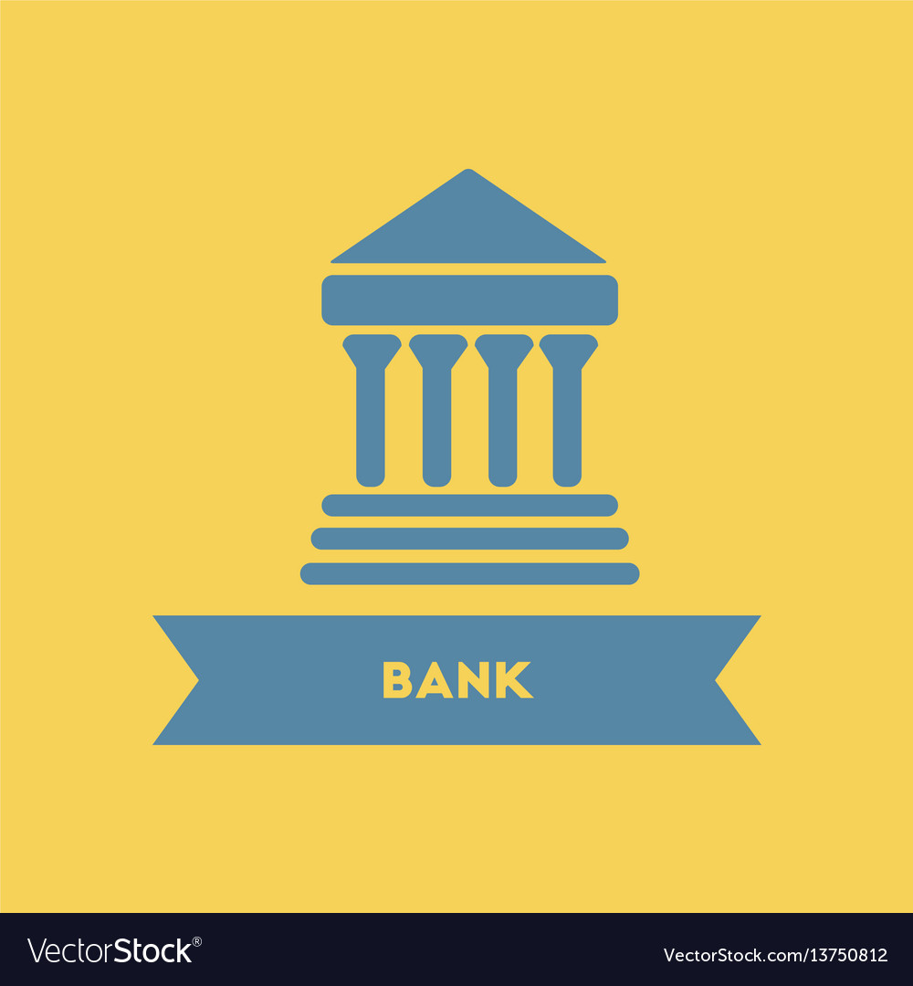 Bank building Royalty Free Vector Image - VectorStock