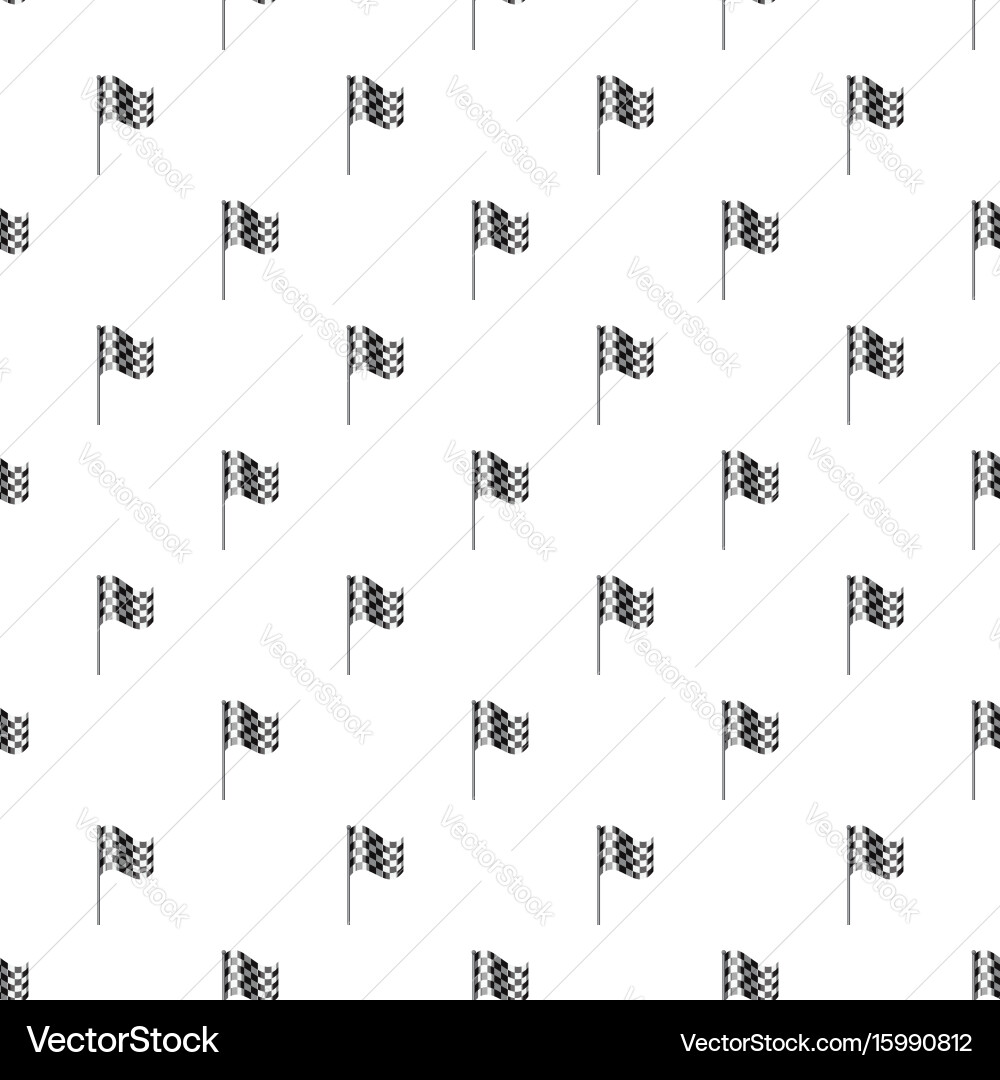Chequered flag pattern Royalty Free Vector Image