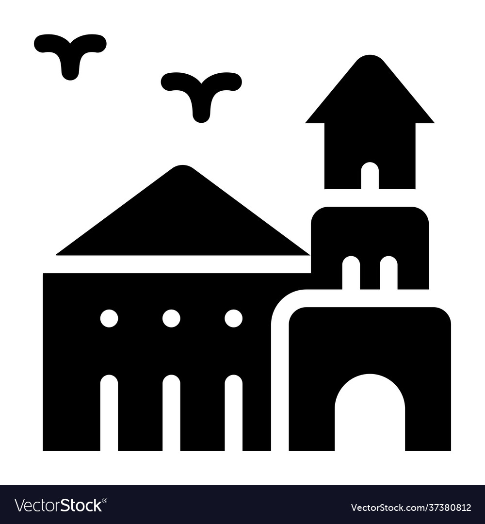 Church paoay Royalty Free Vector Image - VectorStock