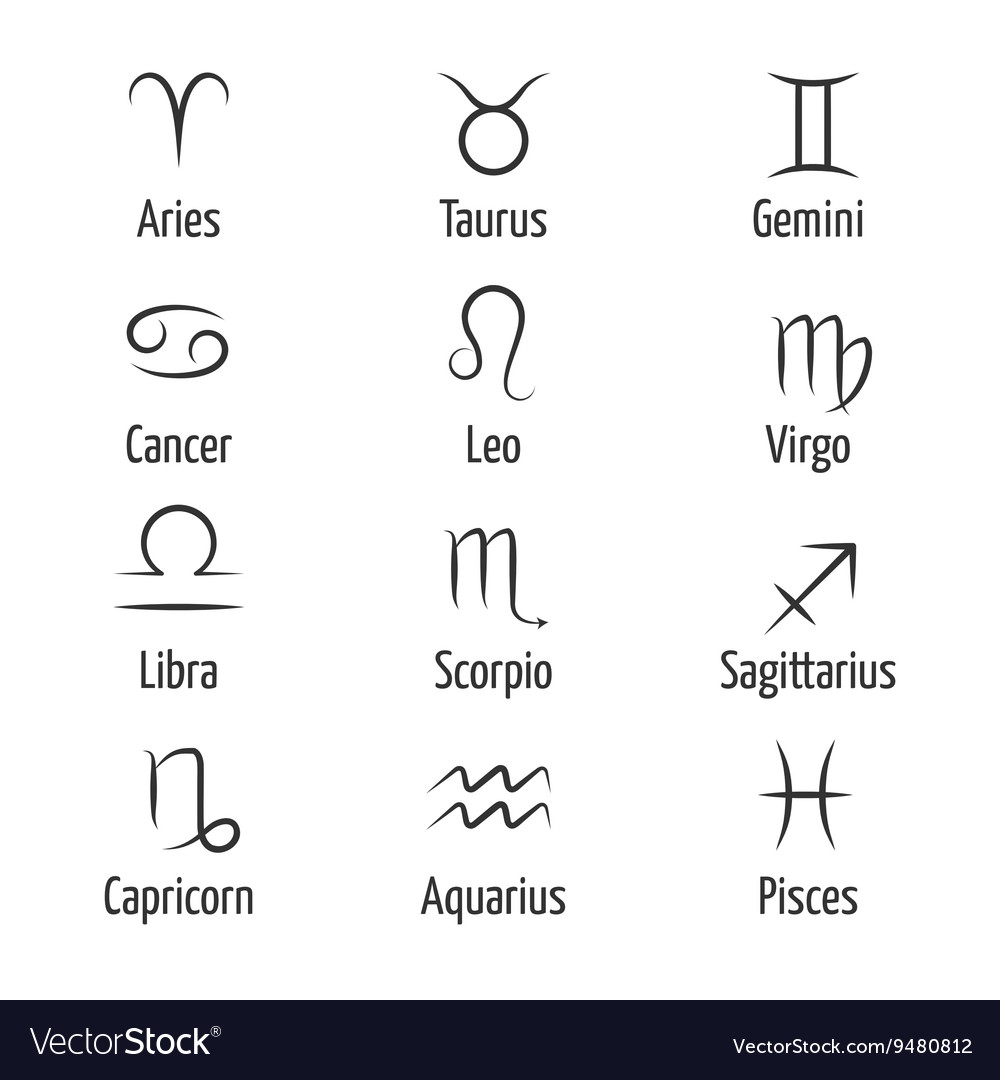 zodiac symbols