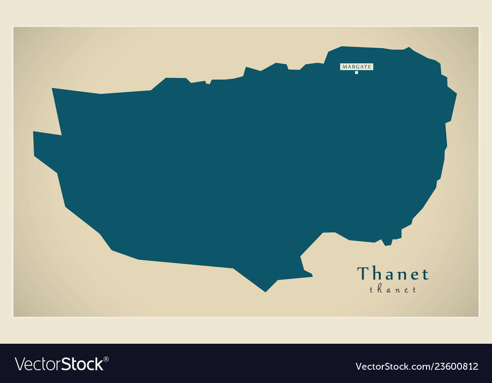 Modern map district uk Royalty Free Vector Image