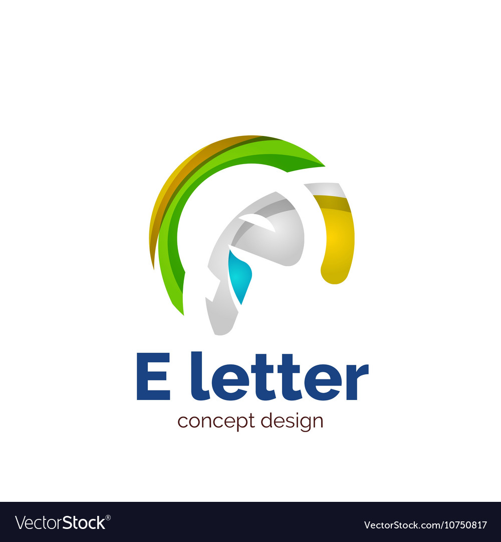 Letter concept logo template abstract Royalty Free Vector