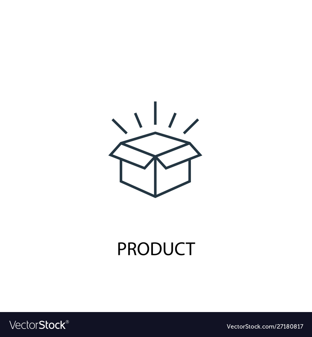 Product concept line icon simple element