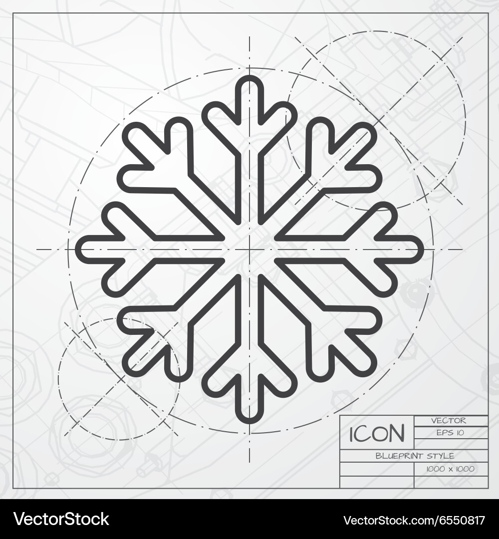 Snowflake icon Royalty Free Vector Image - VectorStock