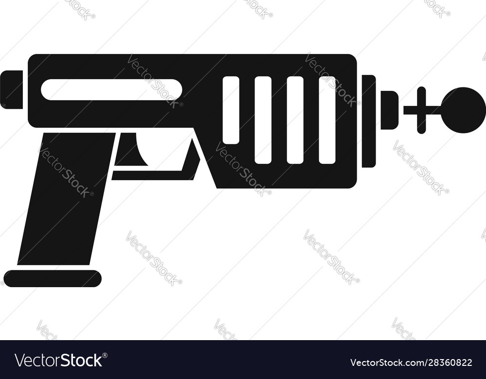 Blaster icon simple style Royalty Free Vector Image