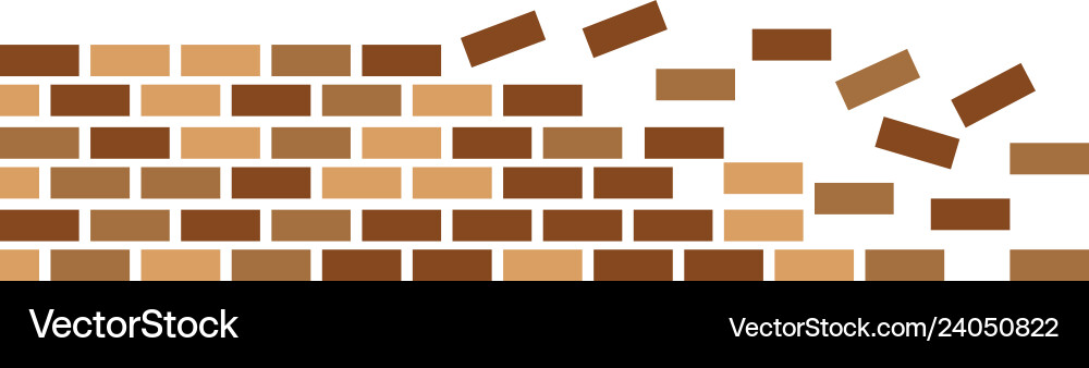 Brick wall icon Royalty Free Vector Image - VectorStock