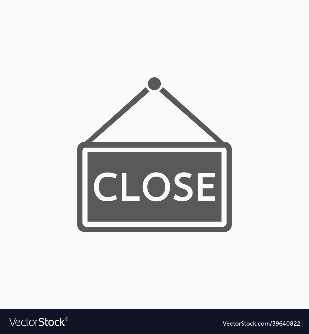 Close sign icon Royalty Free Vector Image - VectorStock