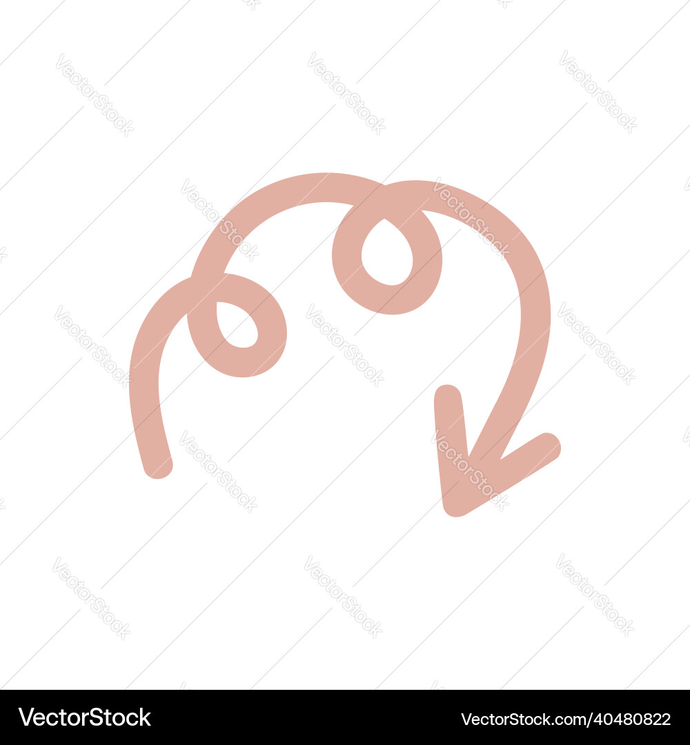 Isolated element an abstract arrow Royalty Free Vector Image