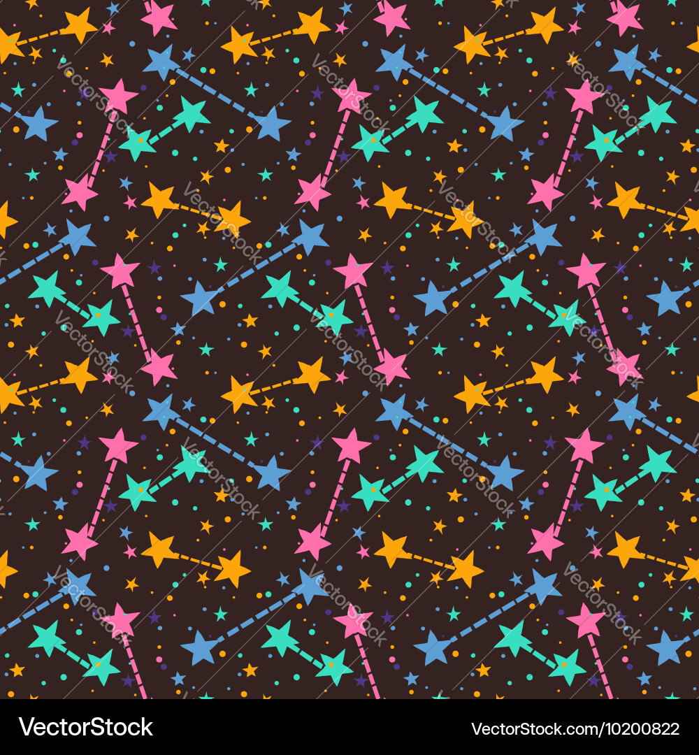 Pattern with stars Royalty Free Vector Image - VectorStock