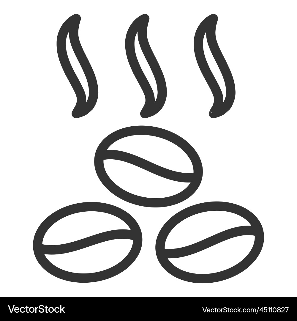 Aromatic coffee beans Royalty Free Vector Image