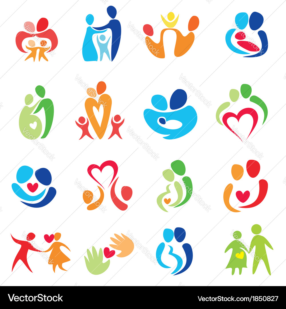 Love and family Royalty Free Vector Image VectorStock