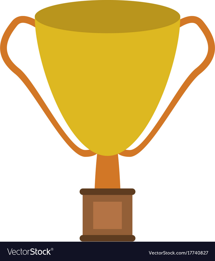 Trophy cup icon image Royalty Free Vector Image