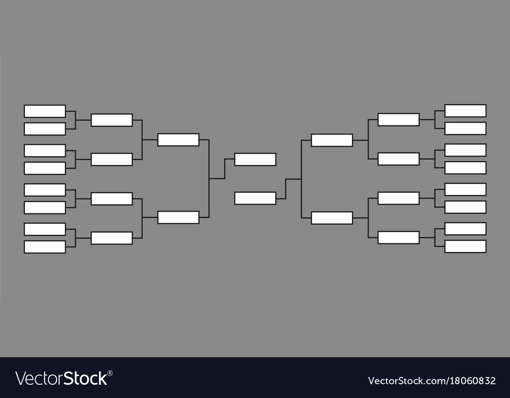 Tournament bracket Royalty Free Vector Image - VectorStock