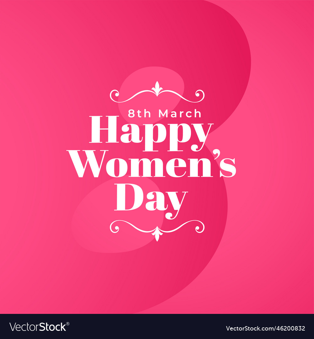 Celebrate the power of female with womens day Vector Image