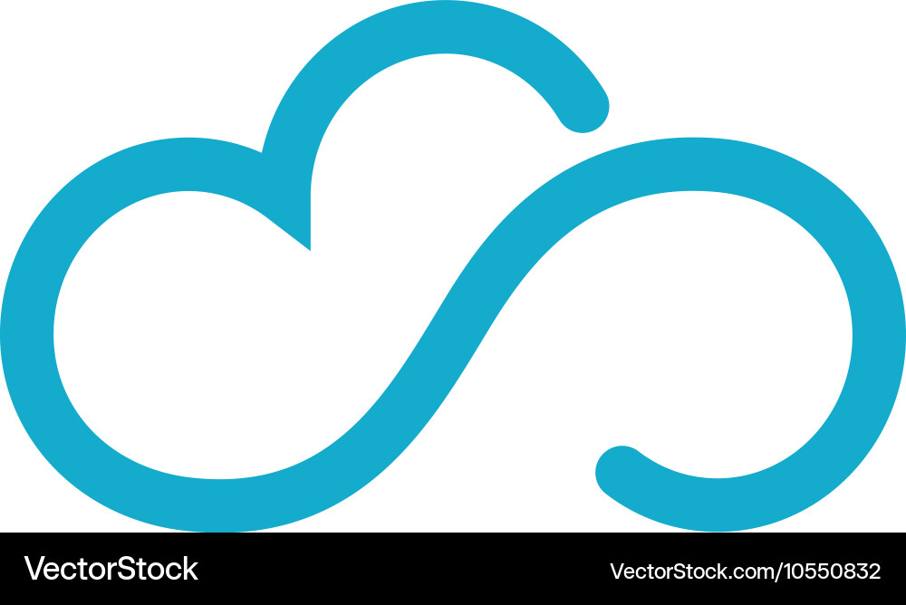 Cloud logo template Royalty Free Vector Image - VectorStock