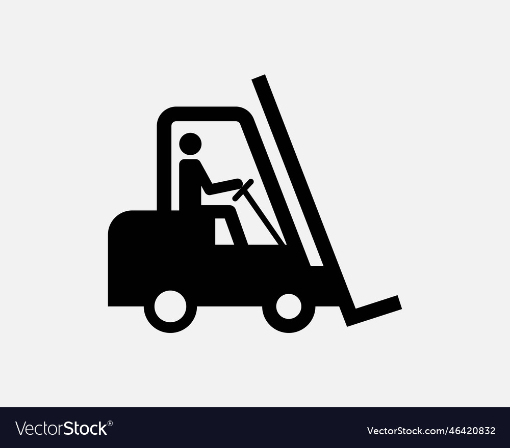 Forklift icon Royalty Free Vector Image - VectorStock