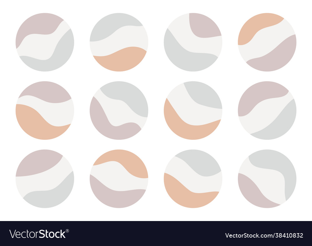 Highlight icons set for social media stories vector image Highlight icons set for social media stories