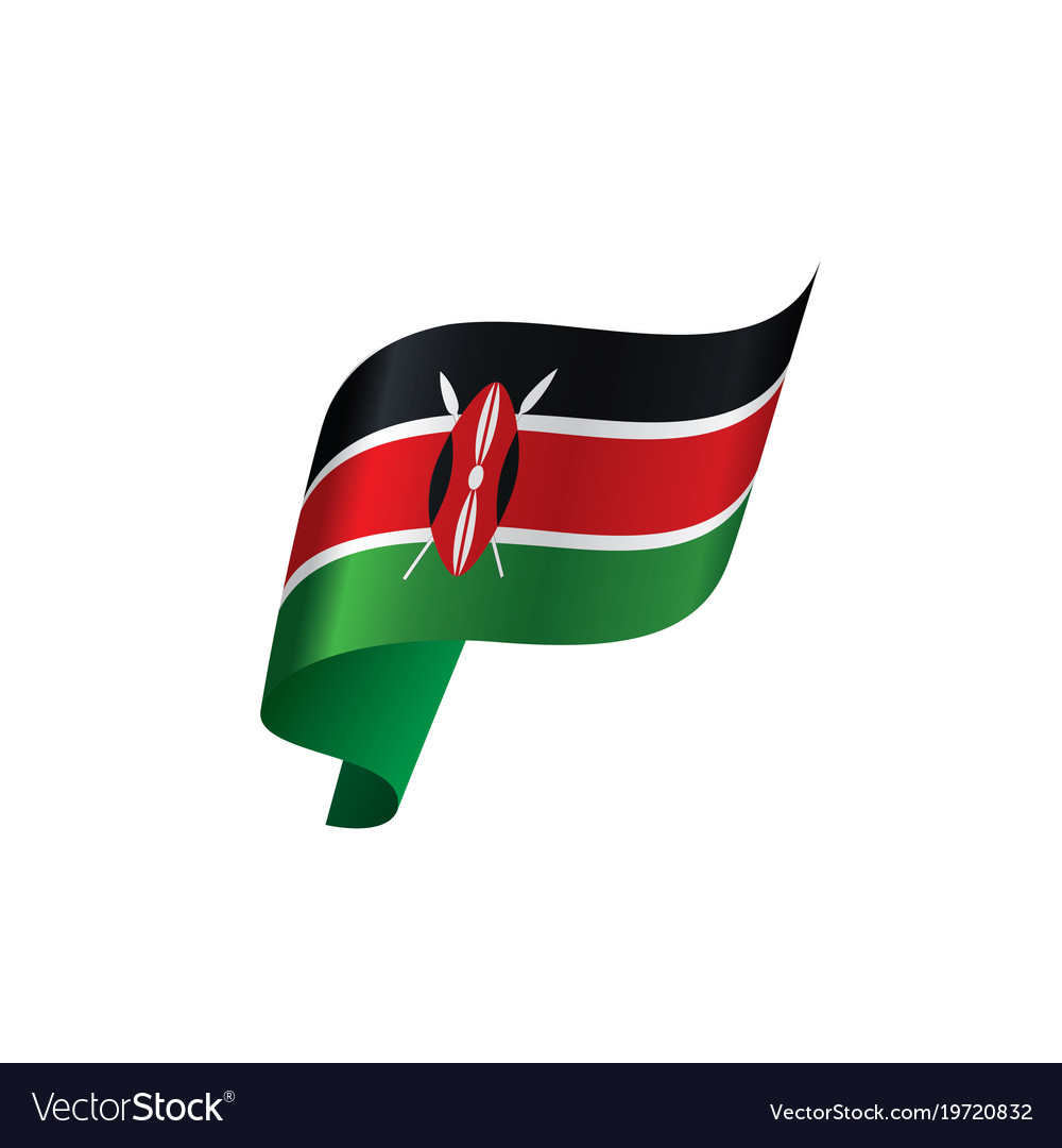 Kenya flag Royalty Free Vector Image - VectorStock