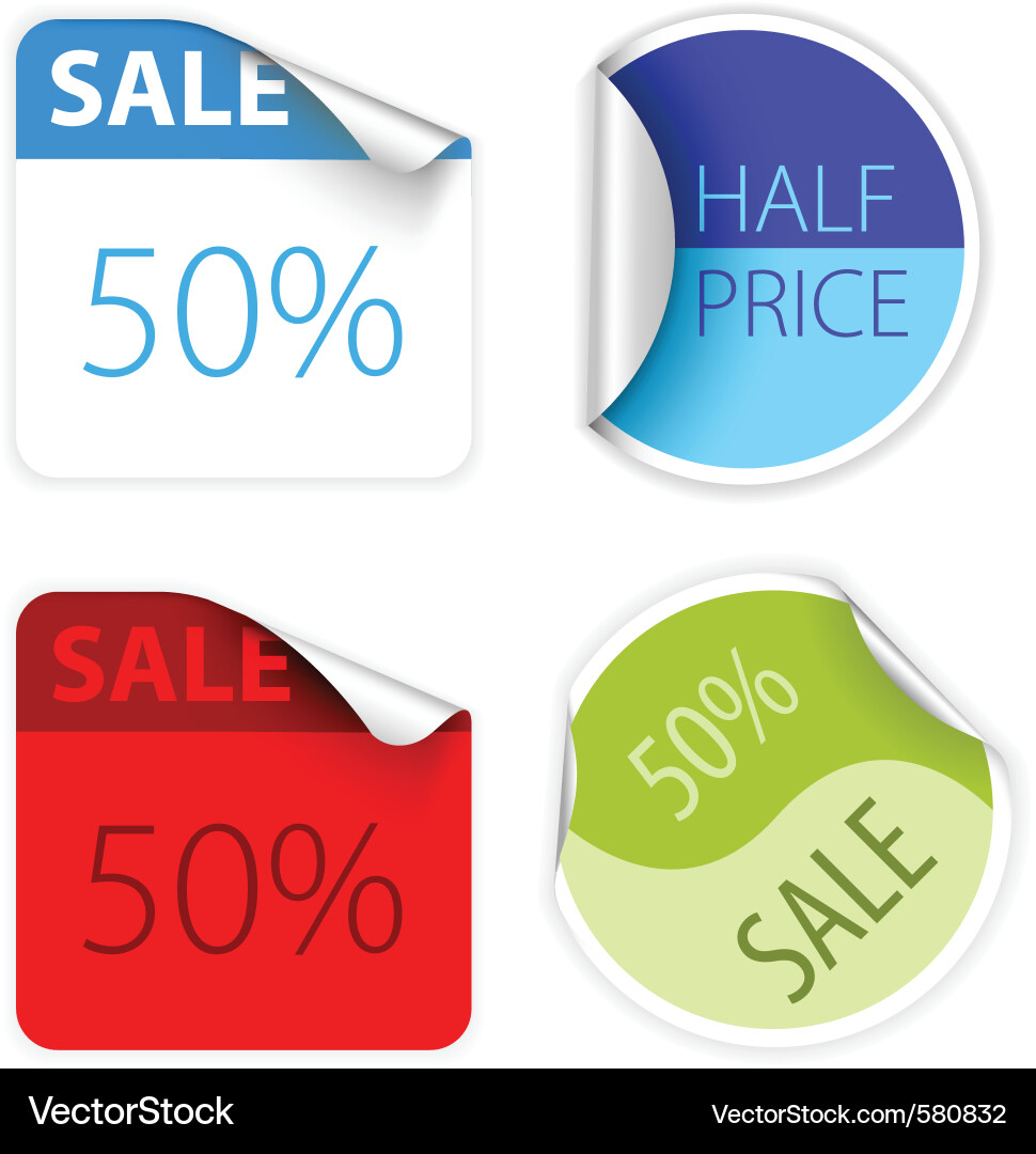 Labels and stickers Royalty Free Vector Image - VectorStock