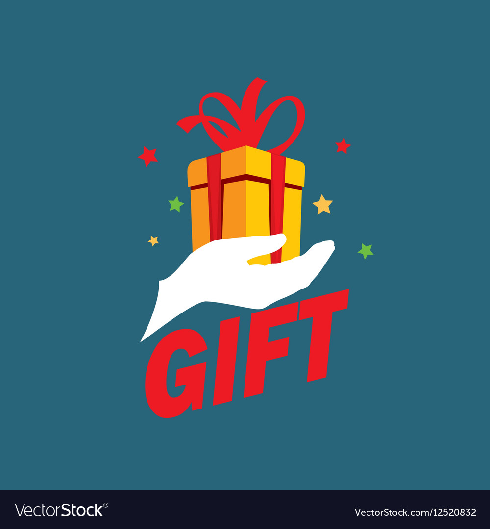 Logo box with gifts Royalty Free Vector Image - VectorStock