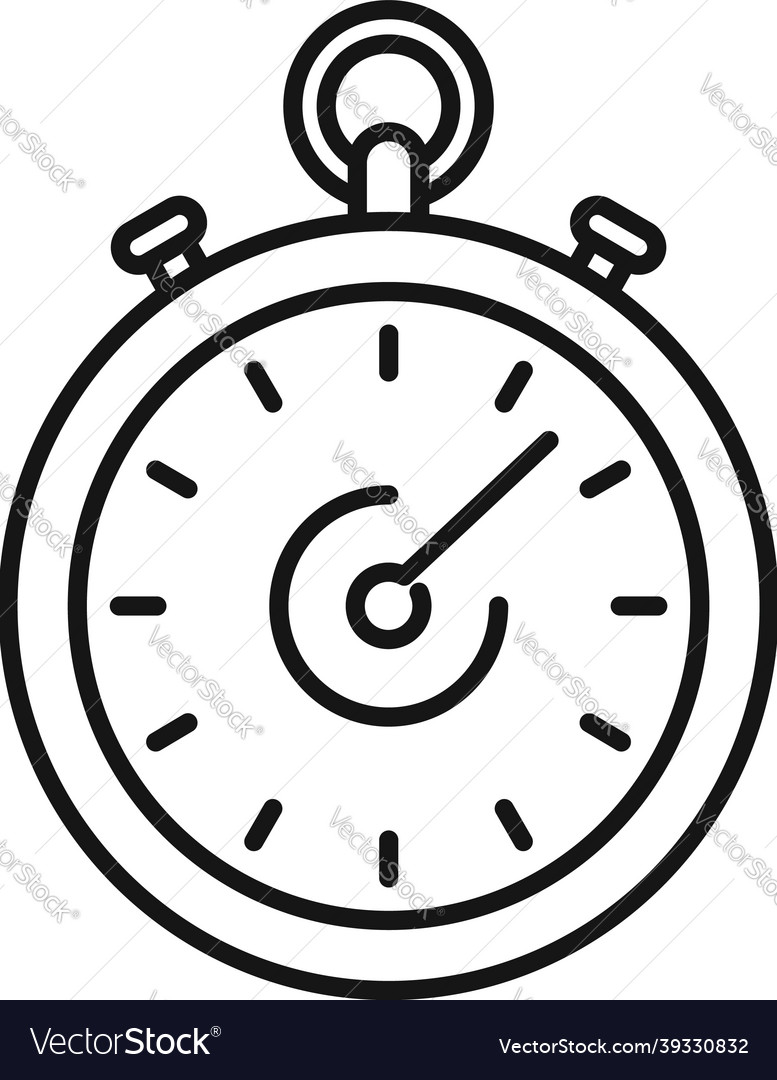 Clock icon with arrow alarm or stopwatch timer Vector Image