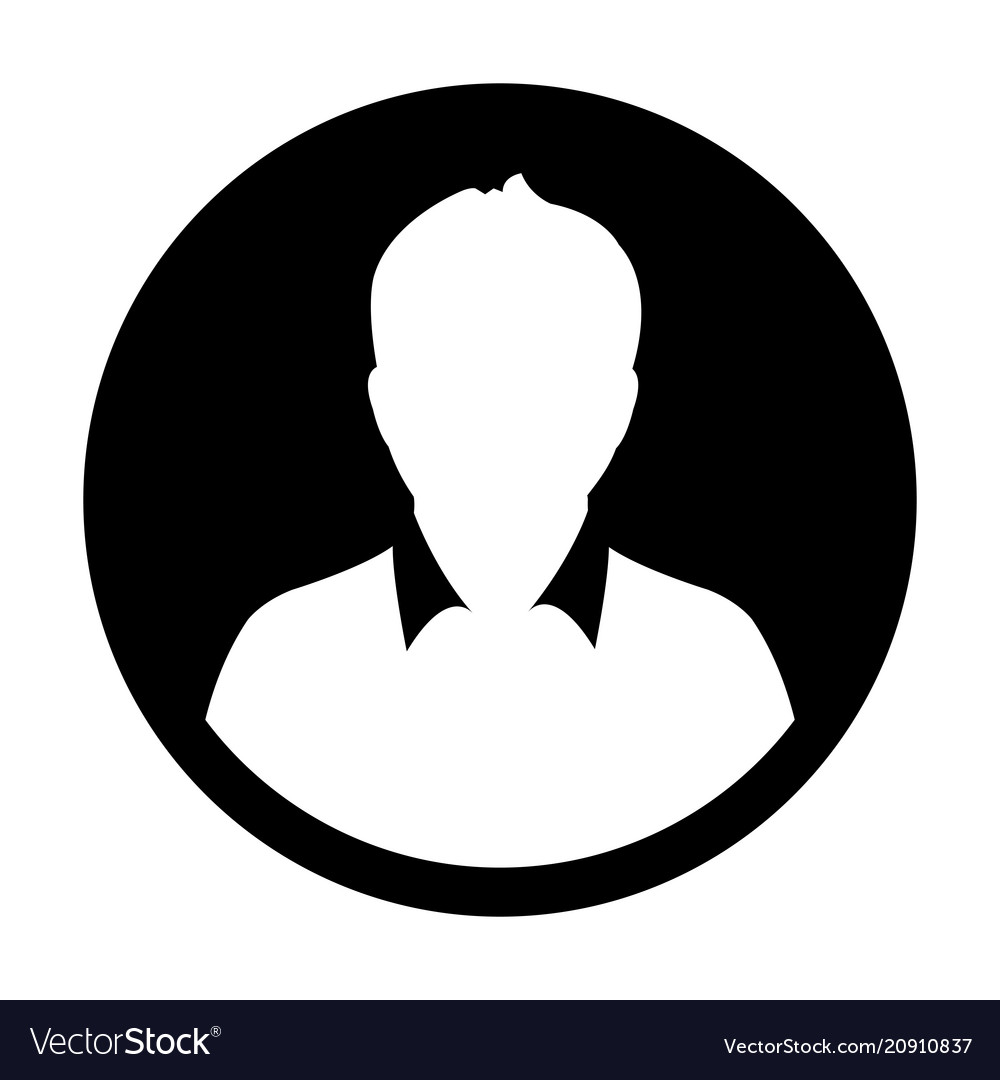 Profile Icon Male User Person Avatar Symbol Vector Image