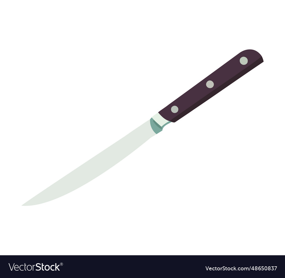 Sharp kitchen knife Royalty Free Vector Image - VectorStock