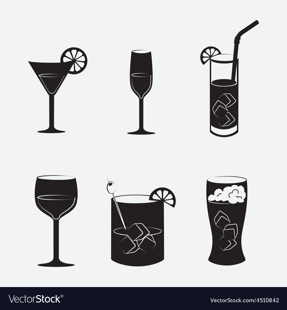 Cocktail design Royalty Free Vector Image - VectorStock