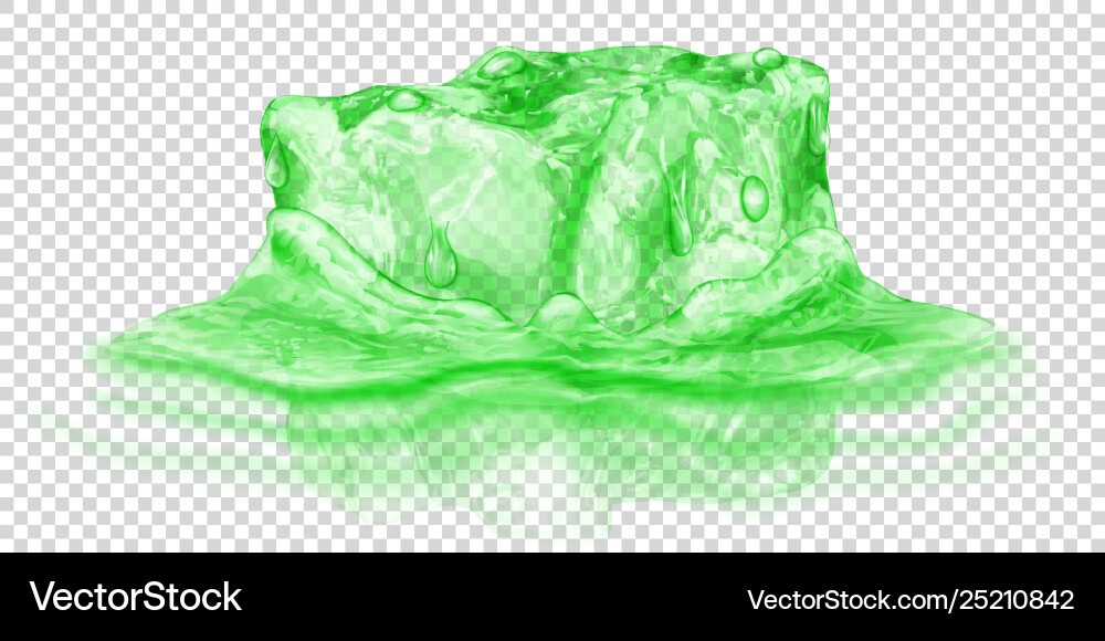 Ice cube in water Royalty Free Vector Image - VectorStock