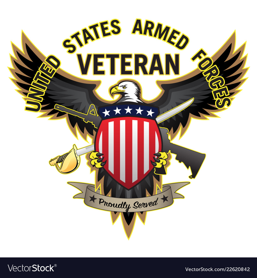 United States Armed Forces Veteran Royalty Free Vector Image