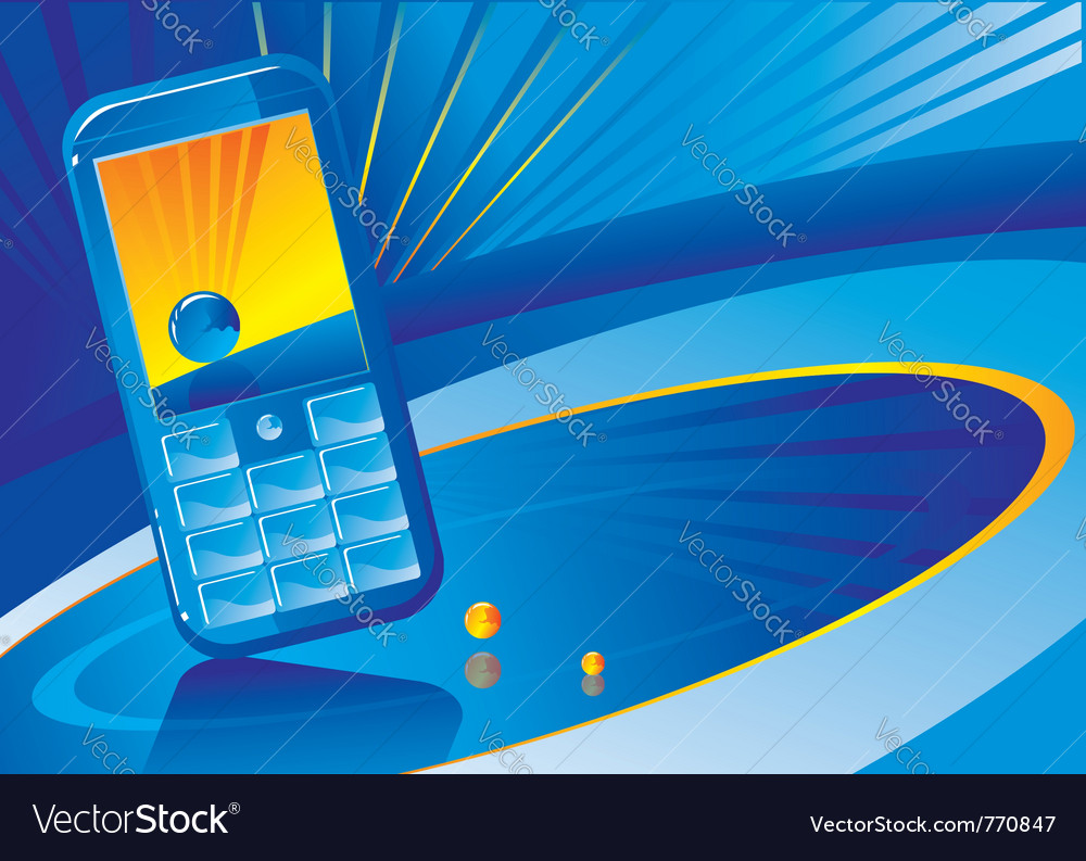 Mobile phone background Royalty Free Vector Image