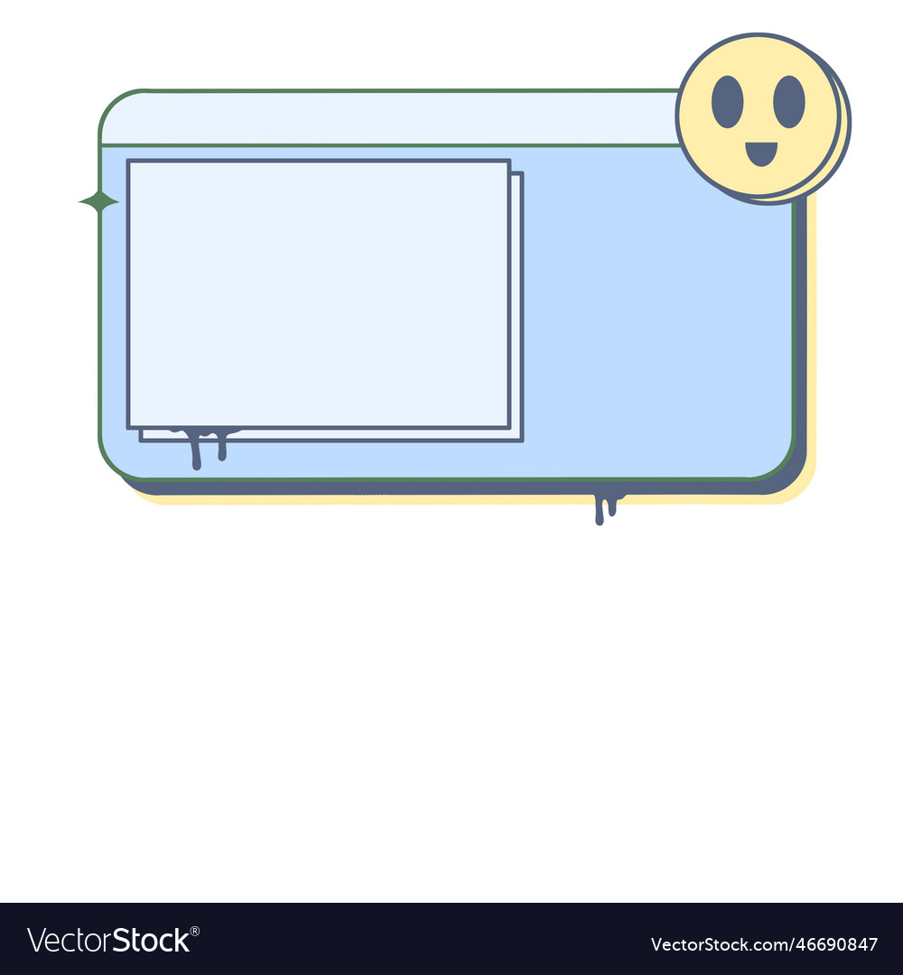 Retro computer interface vintage old browser Vector Image