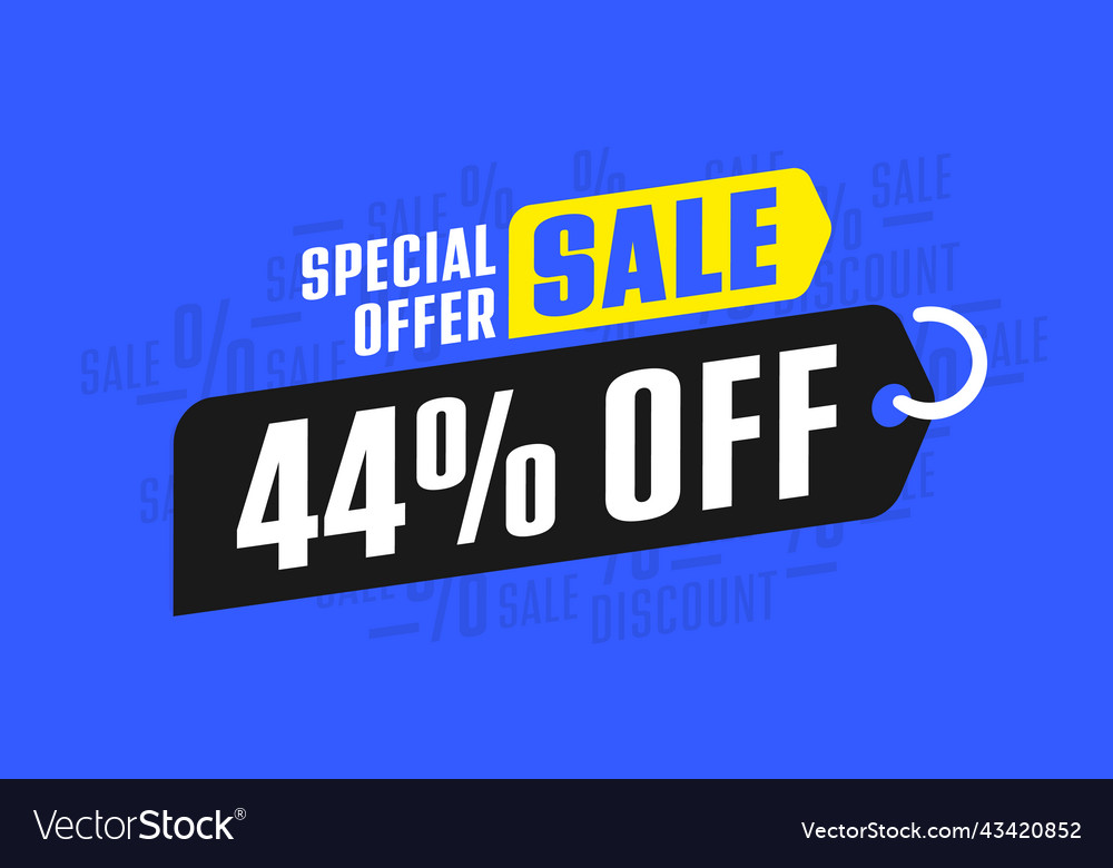 44-percent-off-special-sale-offer-royalty-free-vector-image