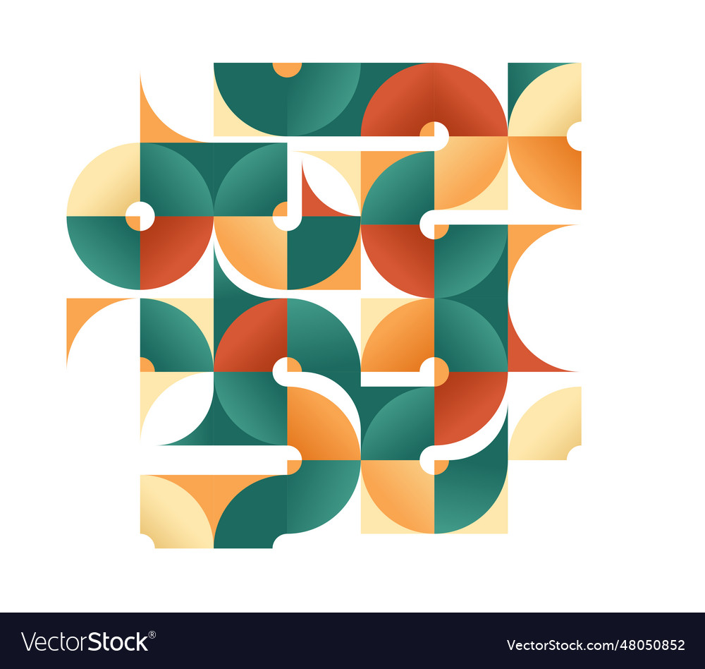 Abstract geometric background in native colors Vector Image