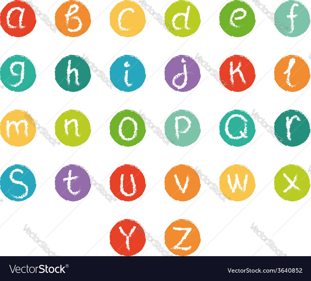 Funny english alphabet Royalty Free Vector Image