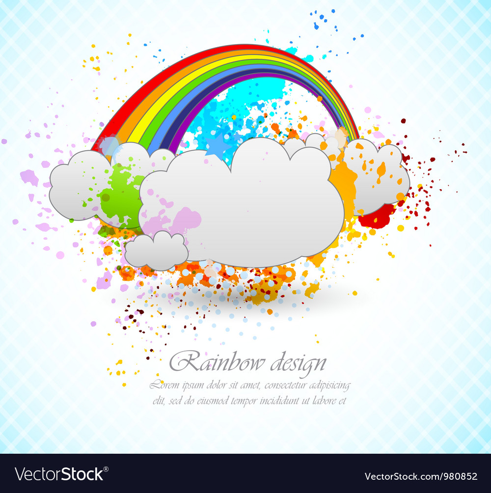 Rainbow design Royalty Free Vector Image - VectorStock