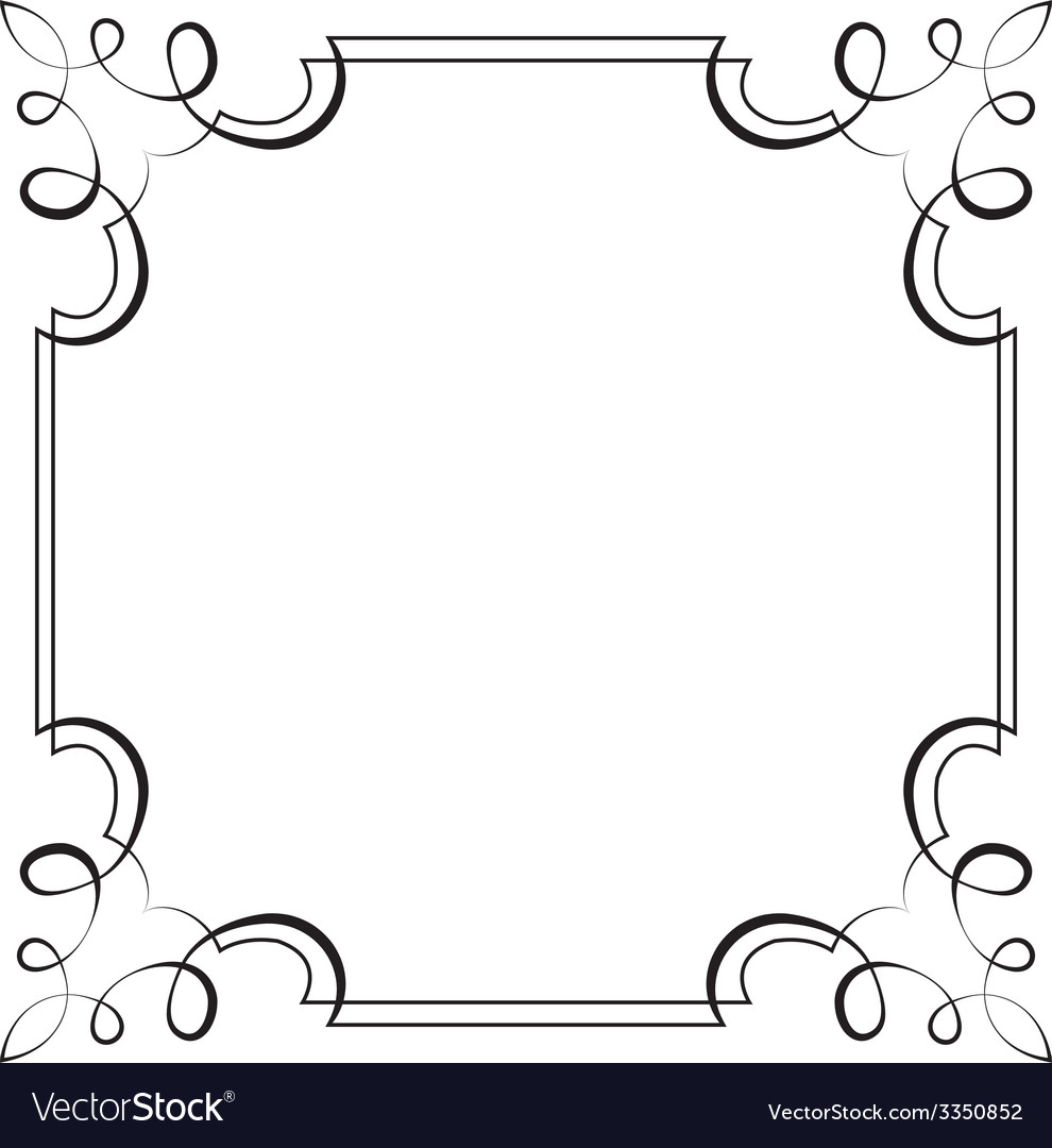 Download Square frame element for design Royalty Free Vector Image