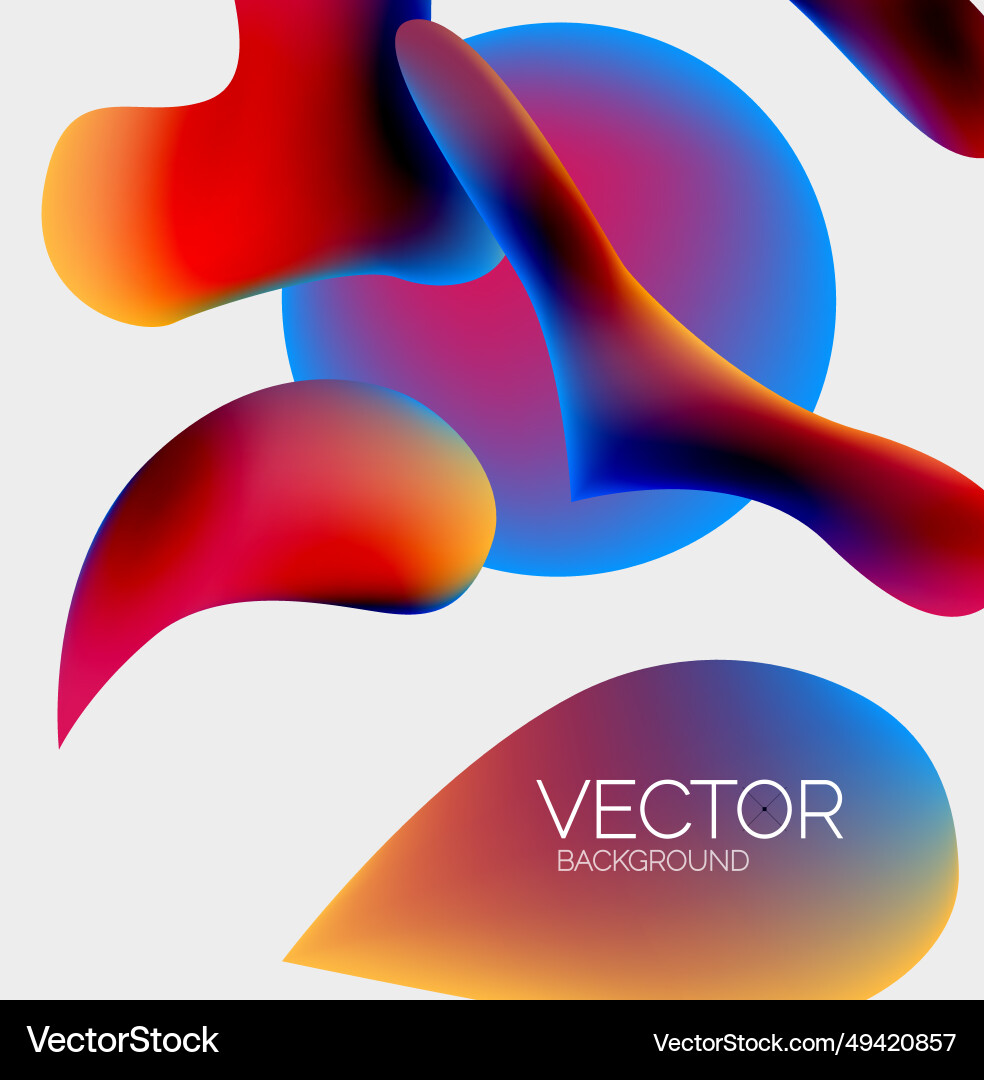 Abstract liquid bubble background Royalty Free Vector Image