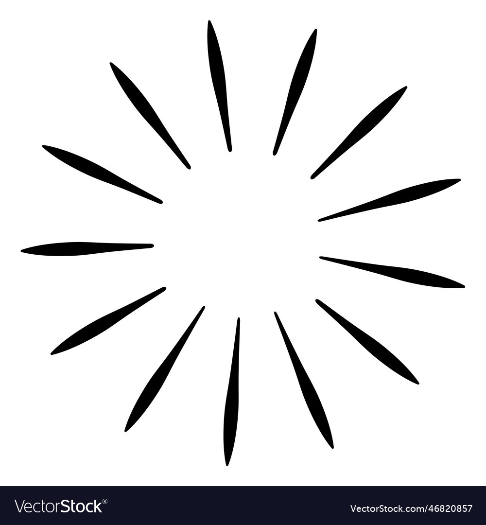 Bursting rays icon Royalty Free Vector Image - VectorStock