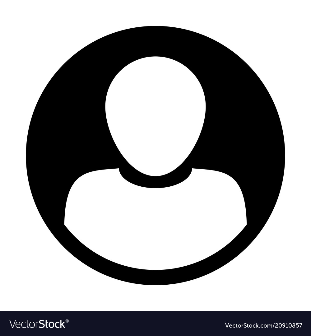 User icon male person symbol profile circle Vector Image