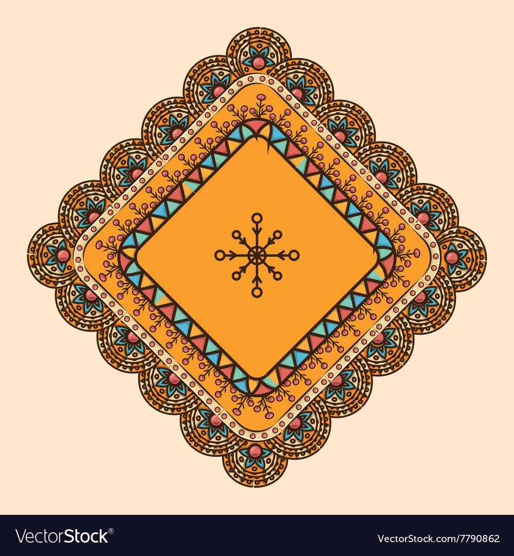 Bohemian bacground design Royalty Free Vector Image